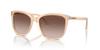 Emporio Armani Women's Shiny Opalin Beige Sunglasses EA4060F, Size 56