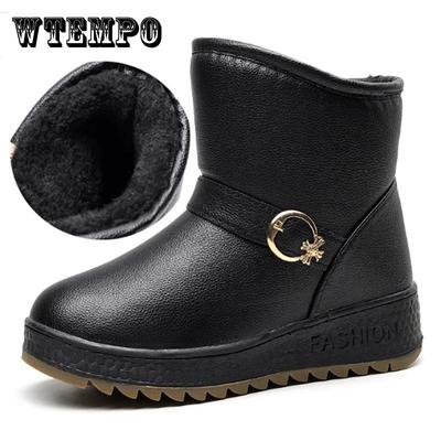 Женская обувь с бархатной подкладкой, короткие зимние сапоги, нескользящие теплые зимние ботинки, женская обувь с хлопковой подкладкой и кашемиром