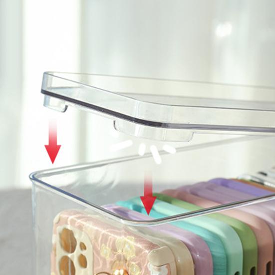 Storage Box Large Capacity Mobile Phone Household Case Container Transparent Supplies