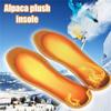 Shock Absorbing Keep Warm Winter Thermal Insulation Cashmere Pad Alpaca Plush Insoles Wool Thicken