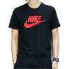 Nike Футболка с коротким рукавом и логотипом American Vintage Crew Neck, цвет черный 696708-013