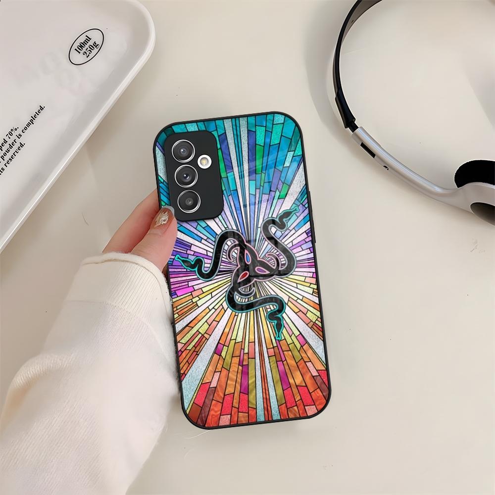 Чехол R-Razer из стекла для телефонов Samsung S24 S26 S23 S20 S25 S21 S22 Ultra Fe Plus A05 A06 A16 A26 A36 A56 Coque