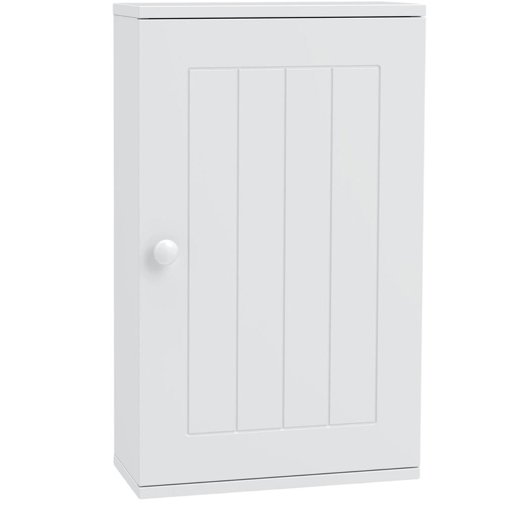 Bathroom Wall Cabinet, Soft Close Door, Adjustable Shelf, 30 x 14 x 50 cm, White