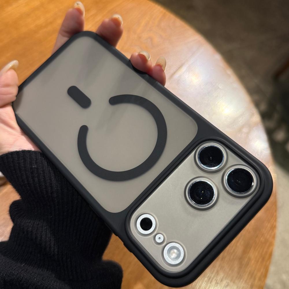 Матовый прозрачный чехол для беспроводной зарядки Magsafe для iPhone 17 Air 16 15 14 13 Pro Max, съемная защита объектива камеры, противоударный чехол