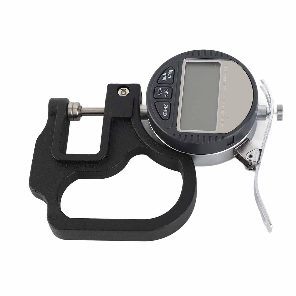 Digital Display Paper Leather Cloth Thickness Gauge Measuring Tool Range 0?12.7mm 0.01mm