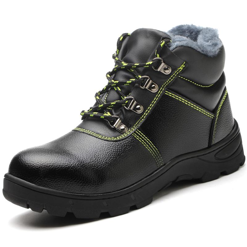 Мужская защитная обувь, кожаные ботинки, устойчивые к проколам рабочие ботинки, обувь со стальным носком, безопасная промышленная обувь, зимние ботинки, неразрушимые