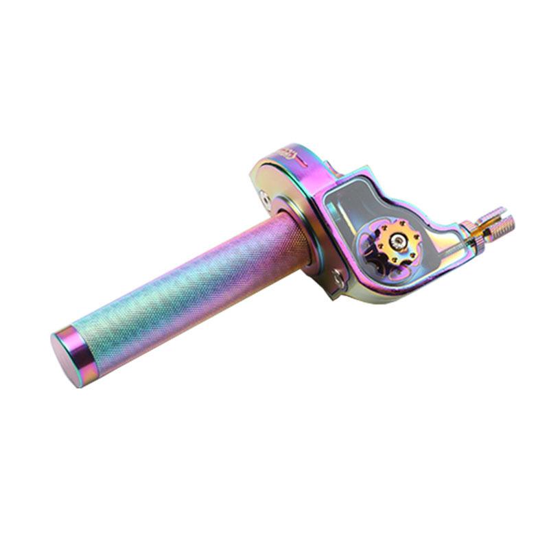 1Pcs Throttle Twist Grips Handlebars 22mm Universal Aluminum Accelerator For Motorcycle Moped Scooter Bike M10*1.5