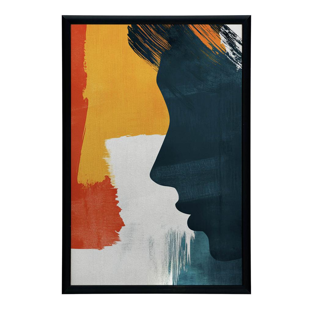 Peace Profile Peace Profile, 40X50 Cm, Black Aluminum Frame, 230 Gsm Matte Paper