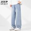 JEEP SPIRIT Мужские джинсы прямого кроя с широкими штанинами