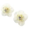 [B6537] - Ivory 'Autumn Flower' Designer Earrings