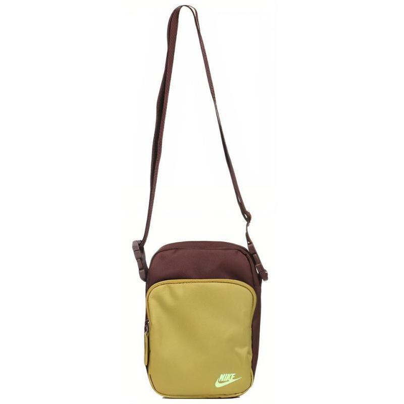 Nike Сумка через плечо Heritage из полиэстера, сумка кроссбоди обычная унисекс желтая повседневная BA5898-220