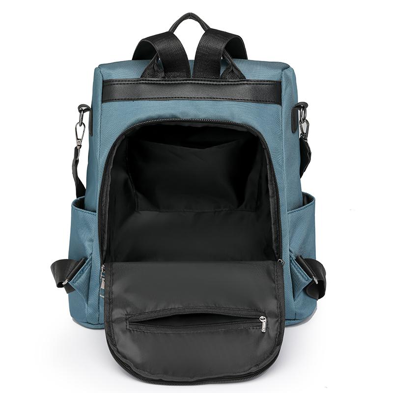 Рюкзак с защитой от кражи, женский однотонный рюкзак, легкая школьная сумка большой вместимости