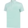 Breathable Solid Color Short Sleeve Polo Shirt Men Tops Light-Green APLT079-2
