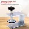 1/2pcs Drawer Front Mounting Clamp Stainless Steel G-shaped Drawer Panel Mounter Clip Hardware  DIY Woodworking Tools