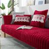 Winter Thickened Flannel Plush Sofa Cushion Winter Antislip Four Seasons Universal Simple Modern Cushion Cover Towel