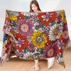 80x160cm Quick-drying Pure Cotton Gauze Bath Towel Fringed Flower Bath Towel Water-absorbing Portable Beach Towel Bathroom Wrap Towel for Woman