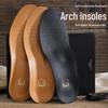 Breathable PU Leather Insole for Men & Women - Anti-Odor, Arch Support, Heel Comfort, Sweat-Absorbent Sports Pad
