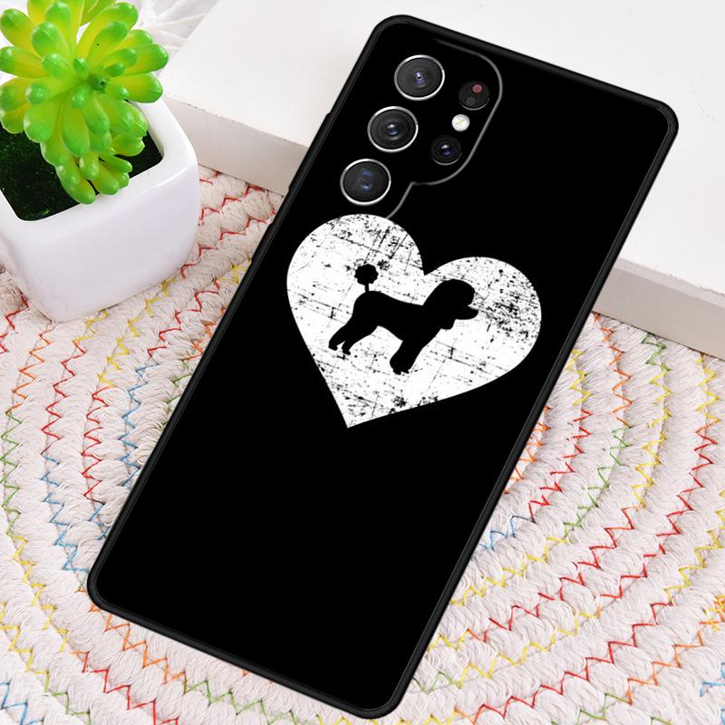 Peace love Poodle Silicone Phone Case For Samsung Galaxy note 10 pro S26 S25 S24 S23 S22 S21 Plus S25Ultra Capa Cover