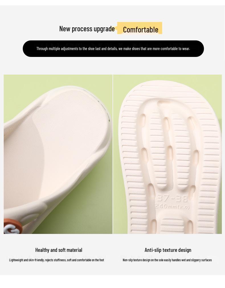 Женские нескользящие шлепанцы 2024: Повседневные пляжные сандалии для прямой трансляции