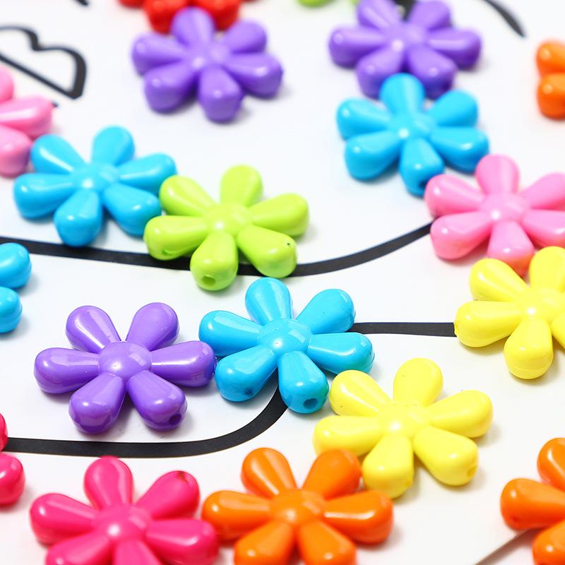 6 однотонных смешанных 3D-дизайнов, свободные бусины с отверстием, цветок, звезда, клубничная форма, сделай сам, созданные для изготовления ювелирных изделий, кулон, ювелирный аксессуар