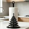 Iron Metal Paper Towel Rack Freestanding Roll Organizer Vertical Desk Ornament  Christmas Gift