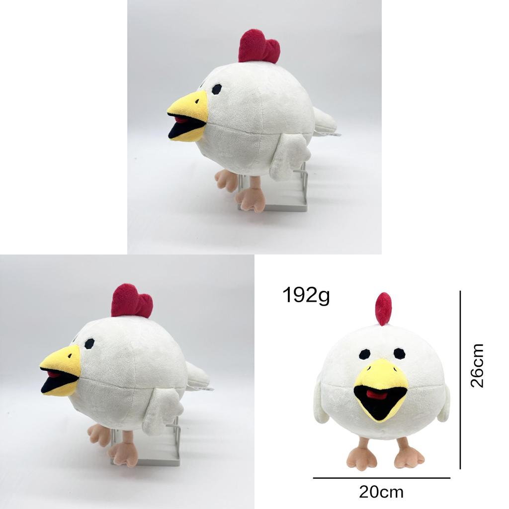 Плюшевая игрушка-животное 'Куриный пистолет', белая, мягкая, набитая, для детей и коллекционеров