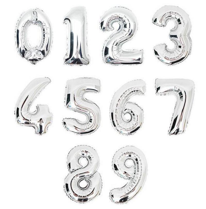 Воздушные шары в форме цифр
