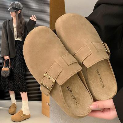 Высокие Birkenstocks на толстой подошве, уродливые и милые, однопедальные сумки-головки и полутапочки, женская верхняя одежда 2025 новый осенний Birkenstocks