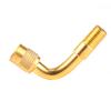 Air Tyre Valve Extension 90 Degree Brass Adaptor Auto Car Tire Stem Extender