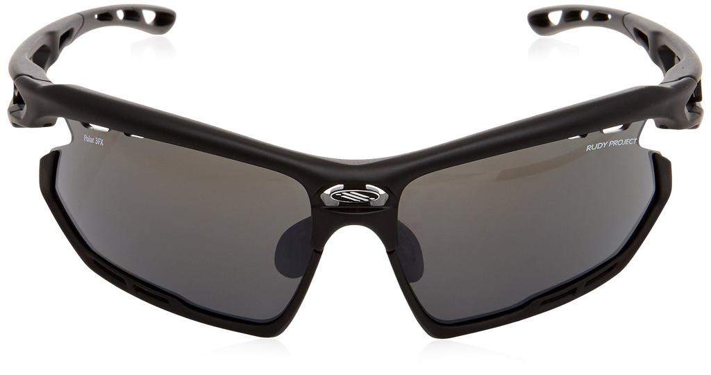 RUDYPROJECT FOTONYK Photonic Sports Sunglasses with Polarized Matte Black 3FX Gray Bumper Lenses, Frame/Polar Lenses/Black (SP455906-0000)
