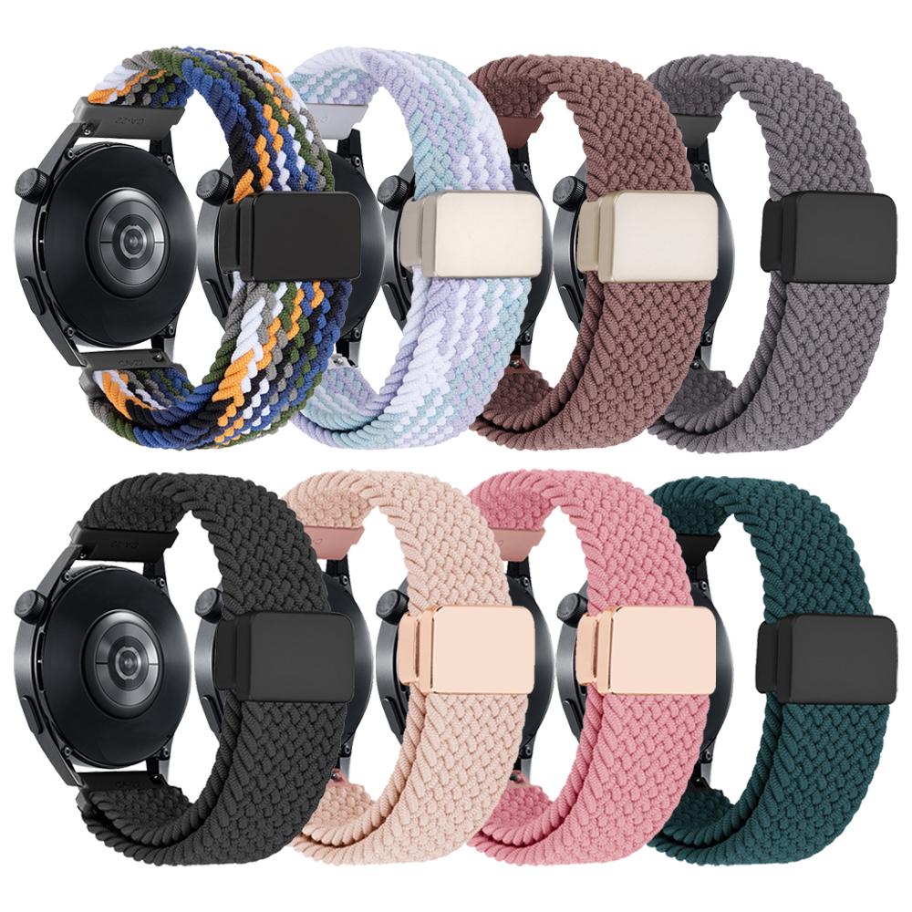 Эластичный нейлоновый ремешок для Huami Amazfit Bip 5/GTR 42мм 47мм Браслет GTR 4 3 Pro 2e/GTS 4 2 Mini Плетеный браслет 20мм 22мм Ремешок на запястье