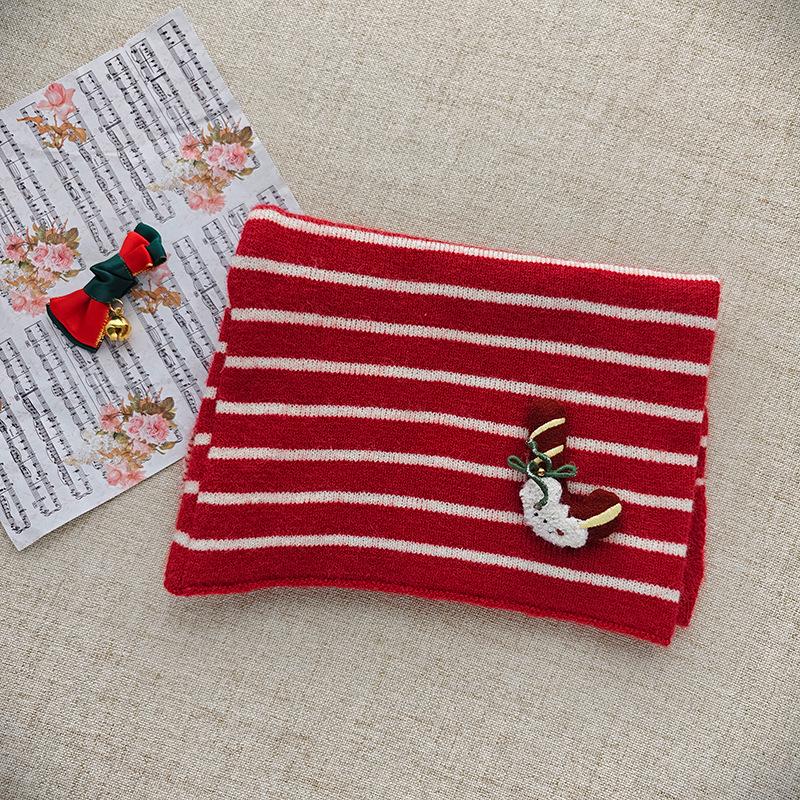 Children's 2025 Winter Red Scarf: Warm, Windproof Neck Gaiter for Girls - Cute and Protective