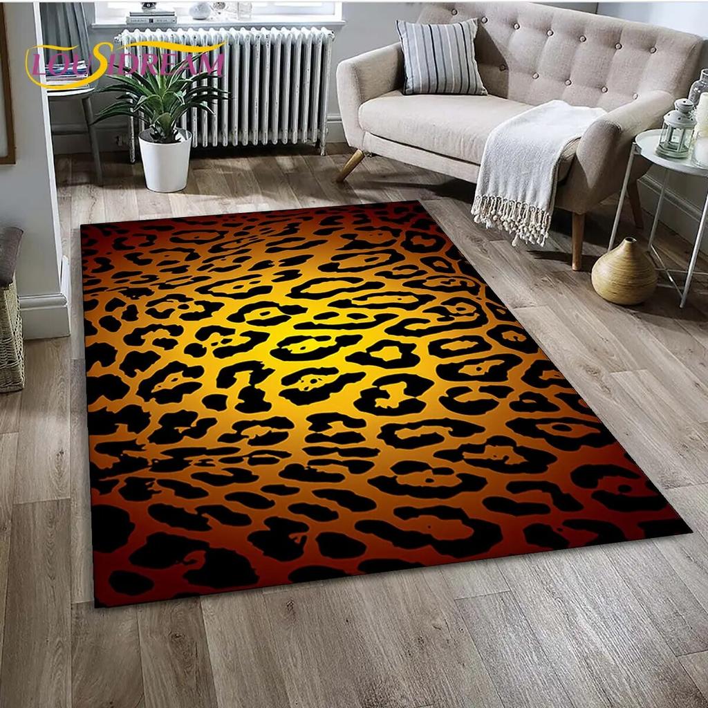 Коврик 3D серии с диким леопардовым принтом, ковер для дома, гостиной, спальни, дивана, коврик для кухни, декор для кухни, детский нескользящий напольный коврик
