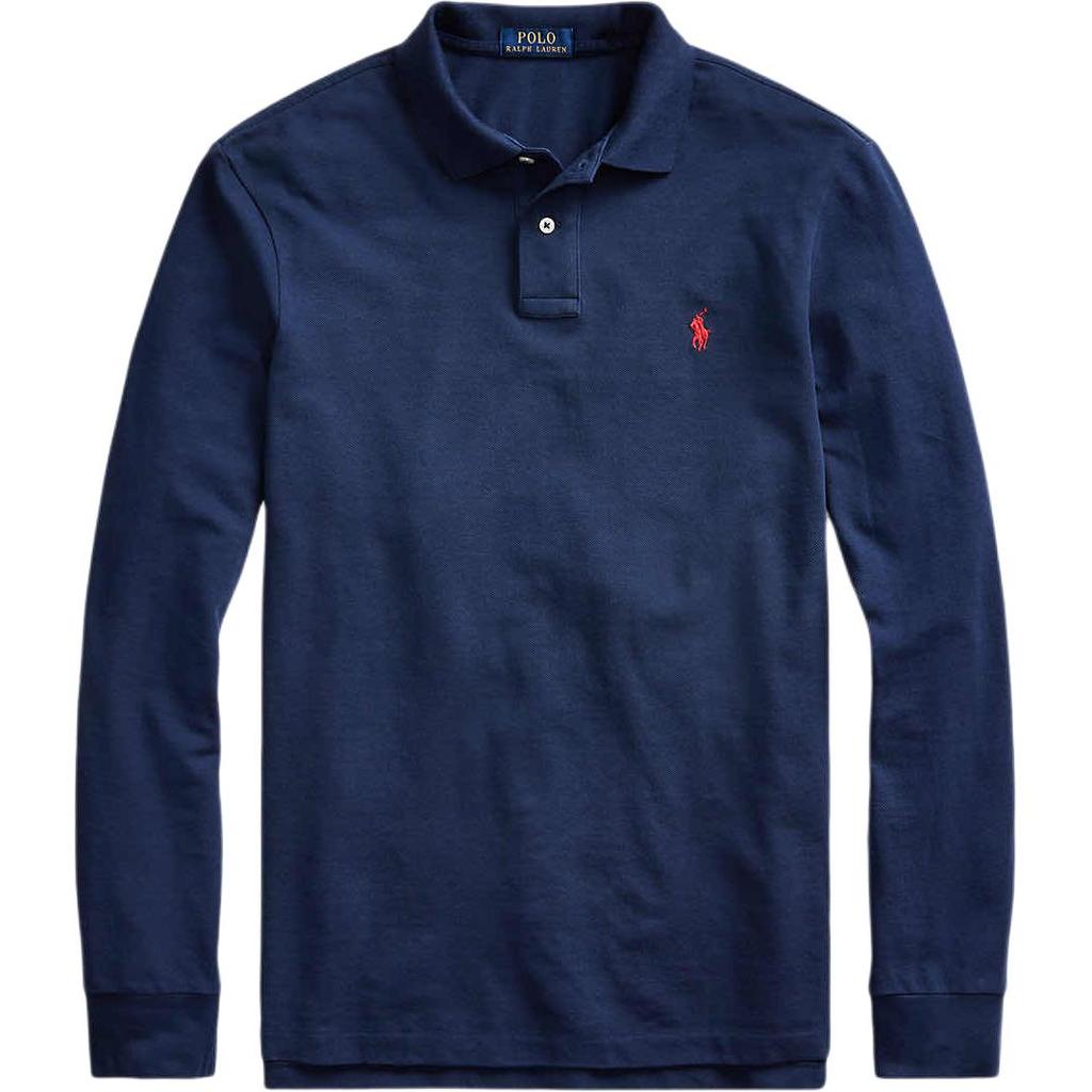 Polo Ralph Lauren Рубашка-поло с длинным рукавом All Fits из сетки 710680790-046