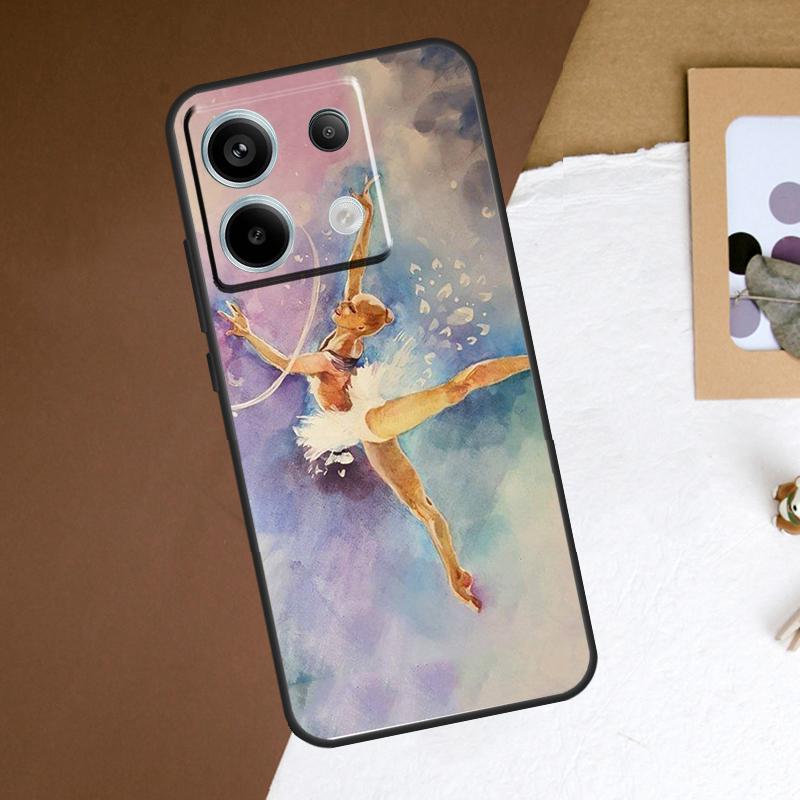 Чехол-картина маслом 'Гимнастика' для Xiaomi Redmi Note 13 12 11 14 Pro 11S 12S Redmi 15 13 10 10C 12C 13C 14C 15C
