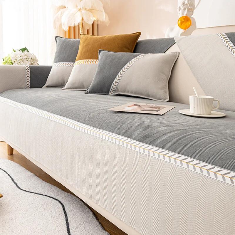 Универсальное нескользящее полотенце Four Seasons, новая роскошная современная простая подушка высокого класса, диванная подушка из синели