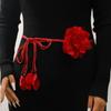 Floral Flower Waist Chain Ethnic Style Bohemian Waistband Simple Weave Rope Belt  Dress Accessories