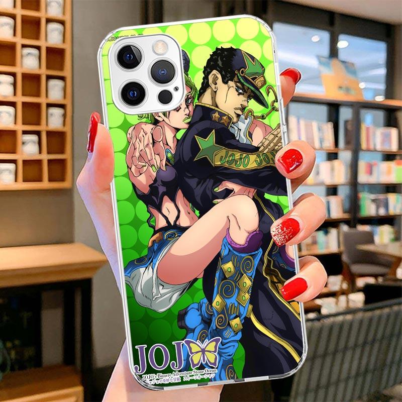 JoJo Bizarre Adventure Jolyne Cujoh Cover Phone Case For iPhone 16 17 Air 15 14 Pro Max 16E Phone Case 13 Mini 12 11 7 SE 8 Prin