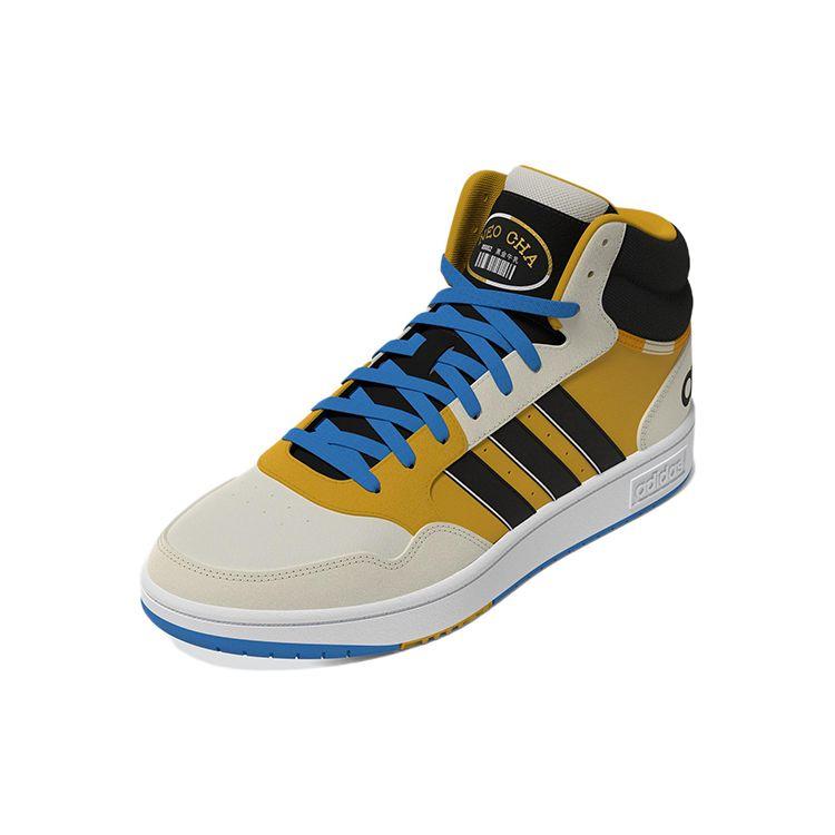 Adidas Повседневные удобные прочные кроссовки-миды для скейтбординга Neo Hoops 3.0 Унисекс Бежевый FZ6570