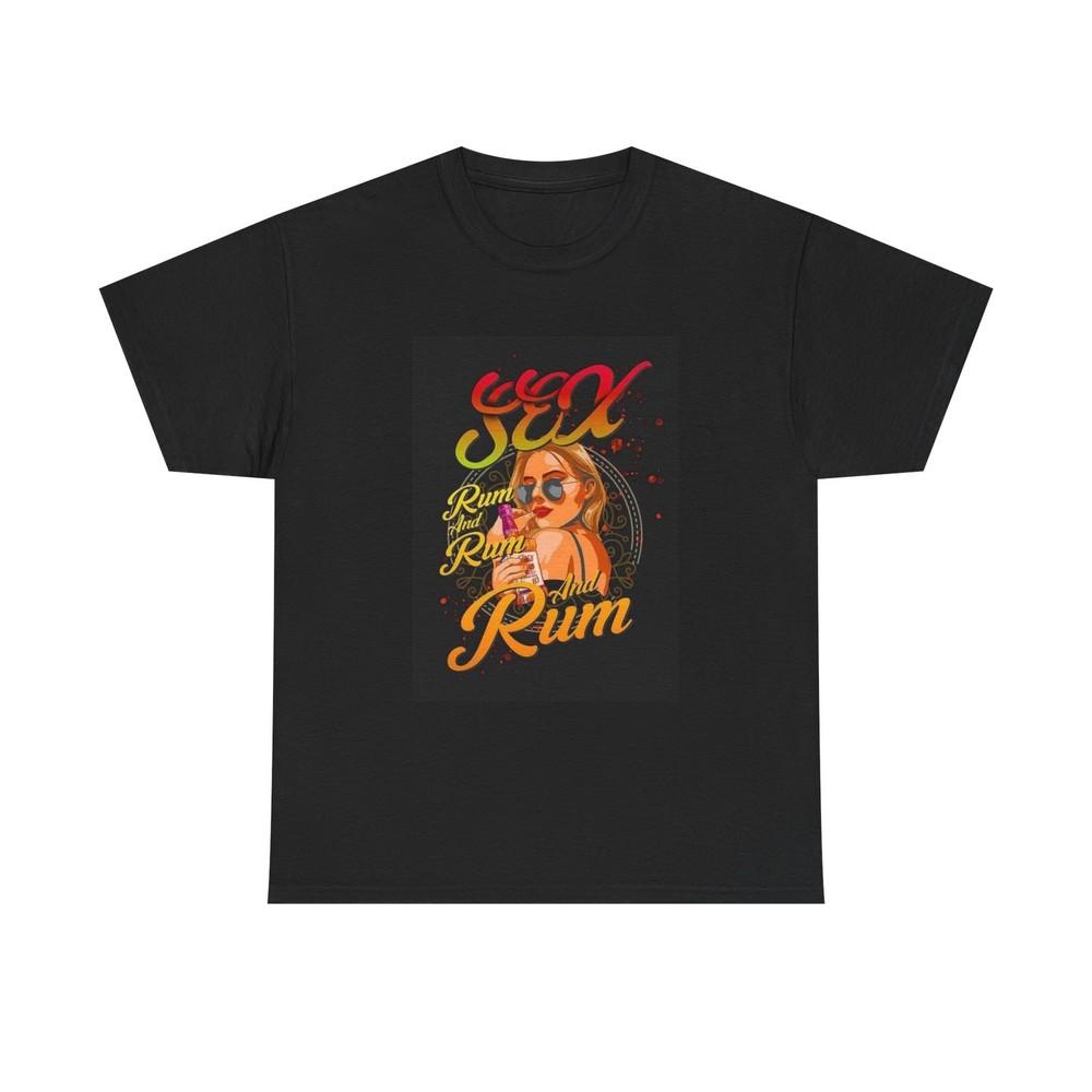 Sex And Rum Tshirt Party Beach graphic Florida Unisex Heavy Cotton Tee Unisex T-Shirt
