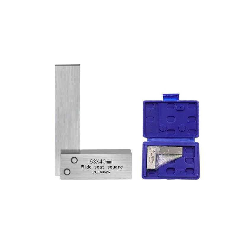 Квадрат слесарный, механический инженер, стальной, высокой точности, 90 градусов, с широким основанием, инструмент для измерения углов L-типа, 4 размера