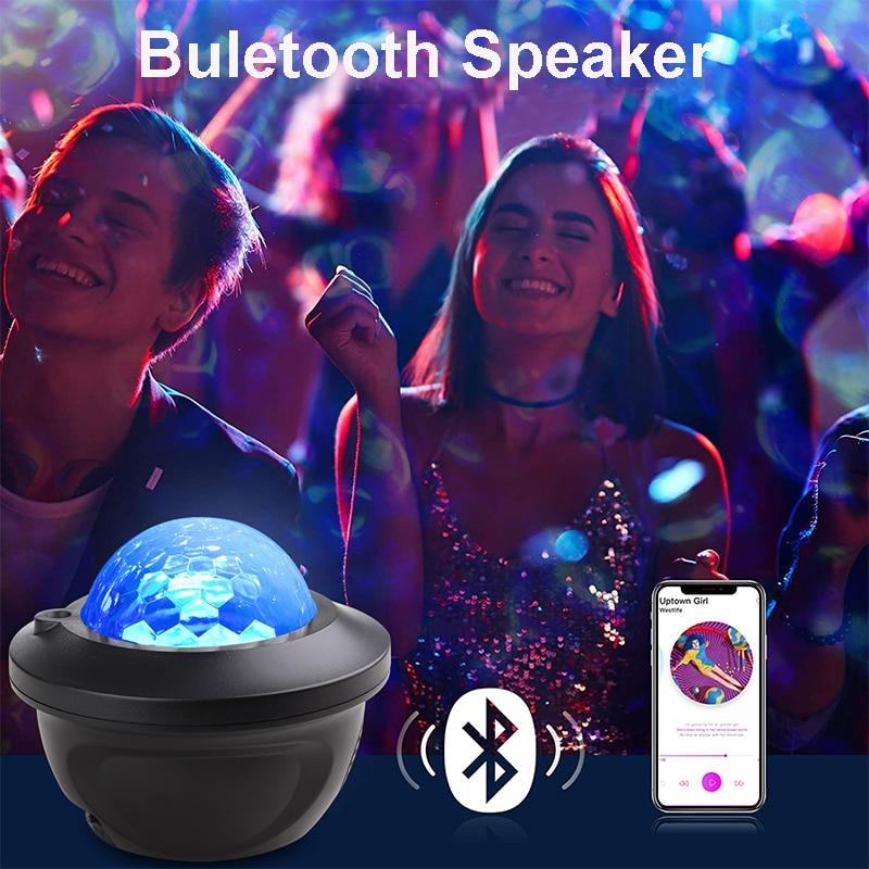 Светодиодный проектор Star Galaxy, ночник со звездным небом, встроенный Bluetooth-динамик для украшения дома, спальни, детский подарок на День святого Валентина