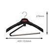 Shinko Hanger S&F El Paso Stop Black Suit and School Uniform Hanger, Made in Japan, with 360-Degree Rotating Hooks, Adjustable Shoulder Width, Anti-Sl