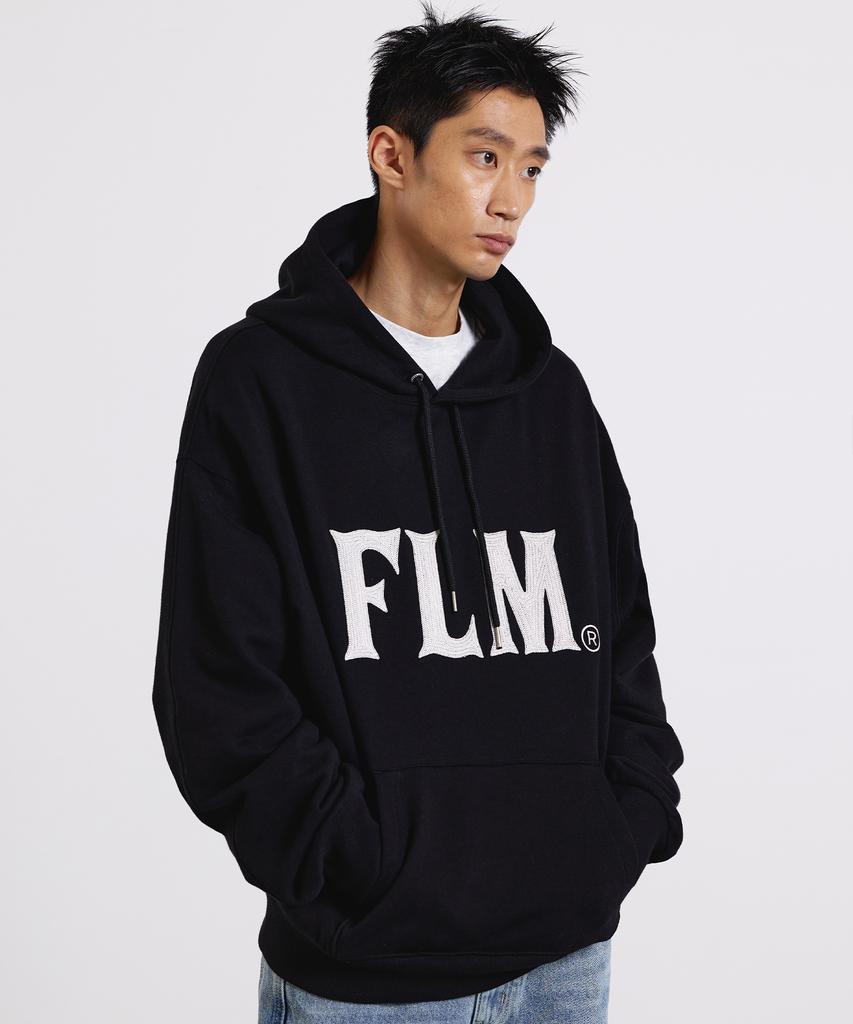 Худи с логотипом Flm Stitch - Черный