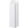 One-Hand Dispenser, White, Approx. W5.5 X D5.5 X H18.5cm, Tower Design, Detergent, Lotion, and Alcohol Compatible, Easy To Clean, Product Num