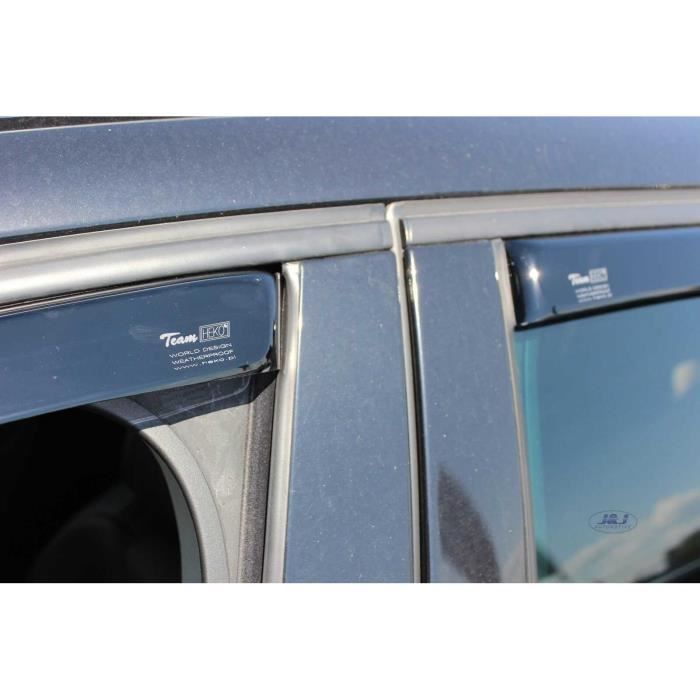 Déflecteurs D'air - J&J AUTOMOTIVE - Heko - Fumé - Acrylique Renforcé - Pour Citroen C5 Break 2008-2017
