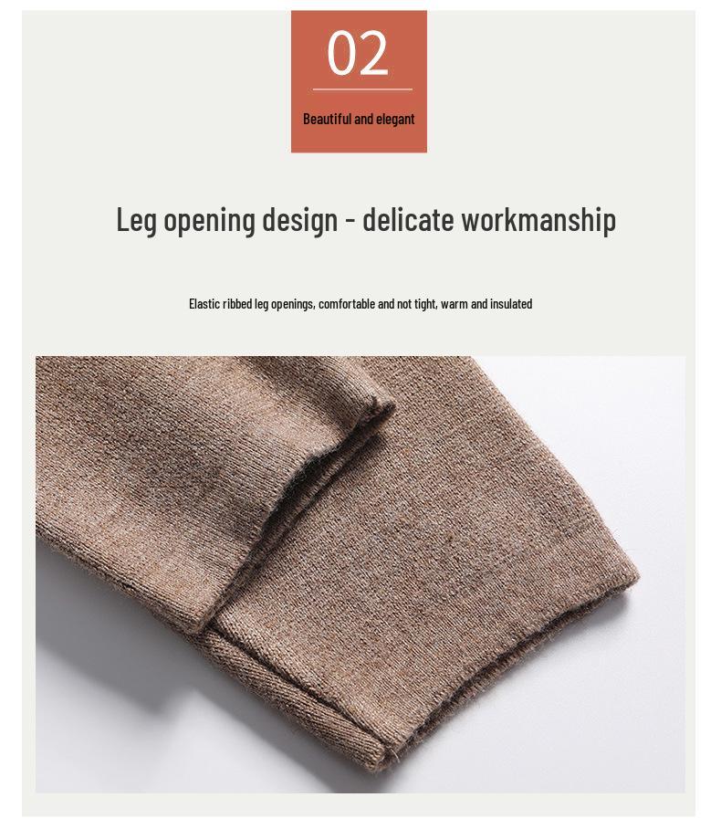 Unisex Three-Ply Wool Cashmere Leggings - New Autumn/Winter Warm Pants