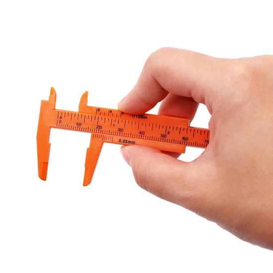 80 мм двойная шкала для формирования бровей Нониус Калибр Студенческая измерительная линейка