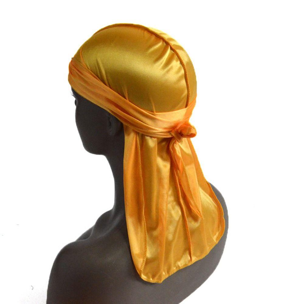 Pre-Tied Silk Durag Thin Turban Hijab Adjustable Bandana  Men Women