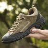 Non-Slip Man Outdoor Footwear Suede Leather Sneakers Leisure Walk Hiking Shoes Men's Lace Up Shoes Walking Casual Shoes
